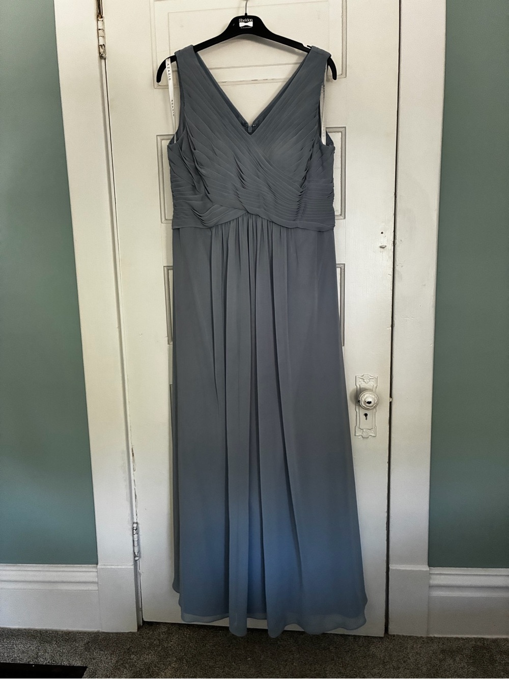 Azazie Flora in Dusty Blue - Picture 5 of 7